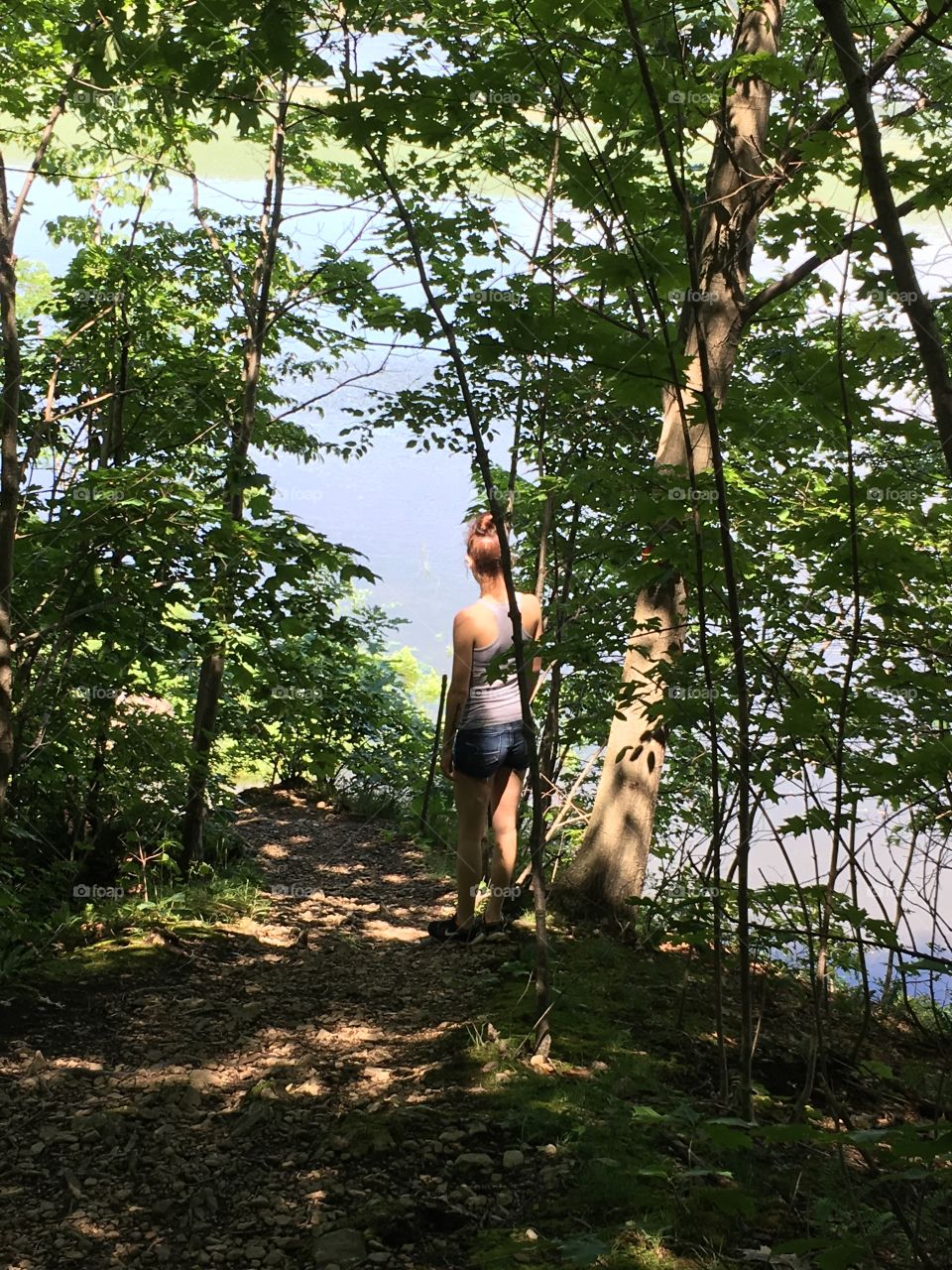 Hiking along the river