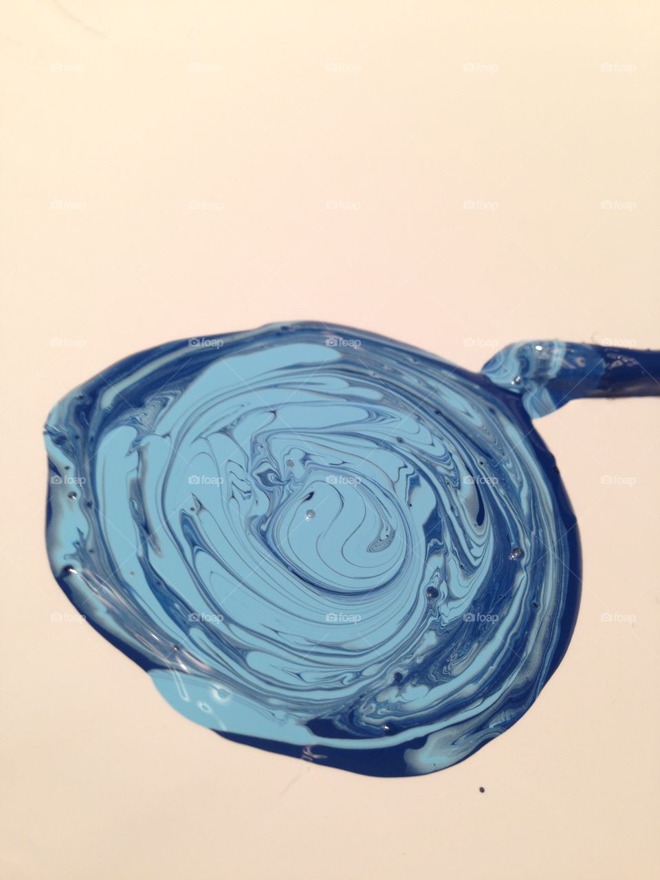 Blue. I was painting a pumpkin and while mixing colors I decided to snap a pic