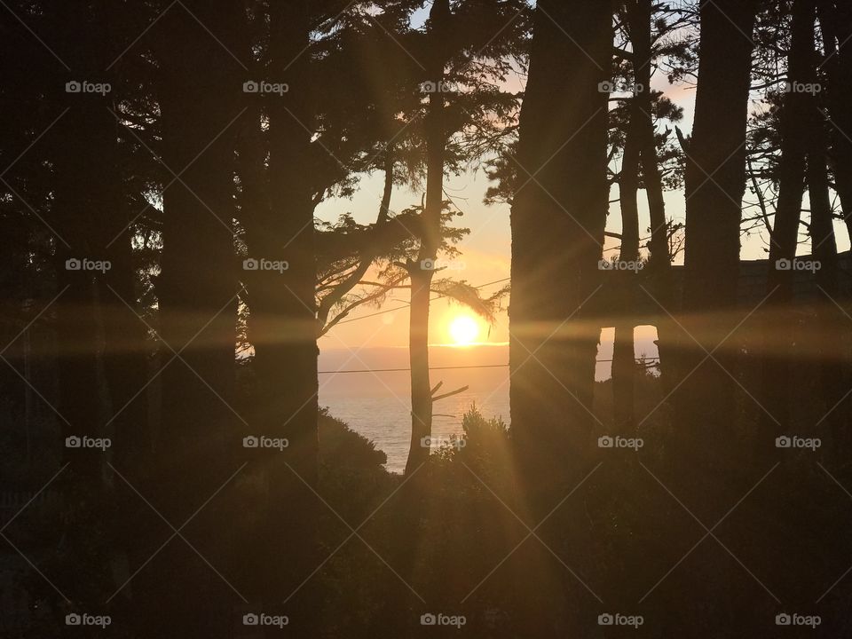 Sunset at Gold Beach, OR.