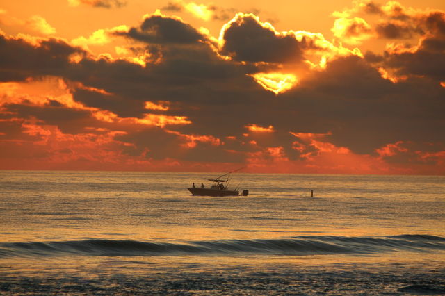 Sunrise fishing