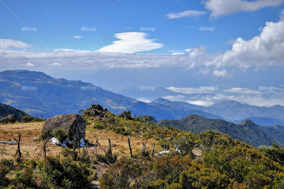 Mountains with sky