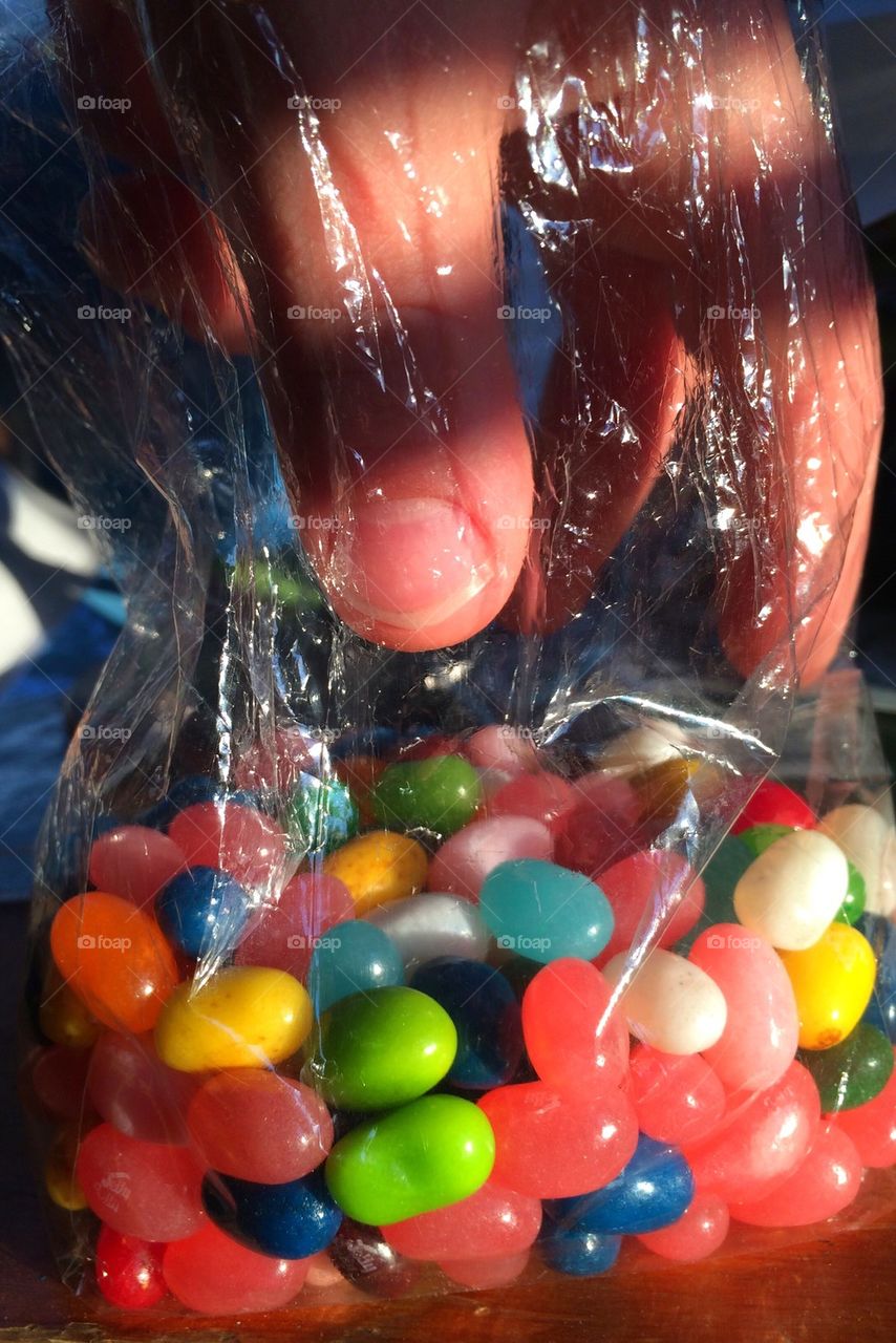 In the candy bag