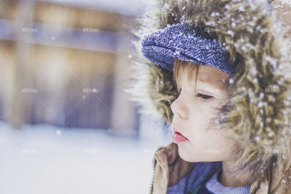 snowy portrait 