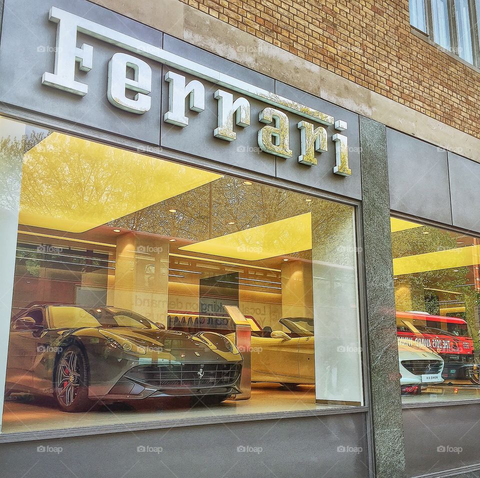 Ferrari shop London . This is the Ferrari shop in London taken 24.4.15