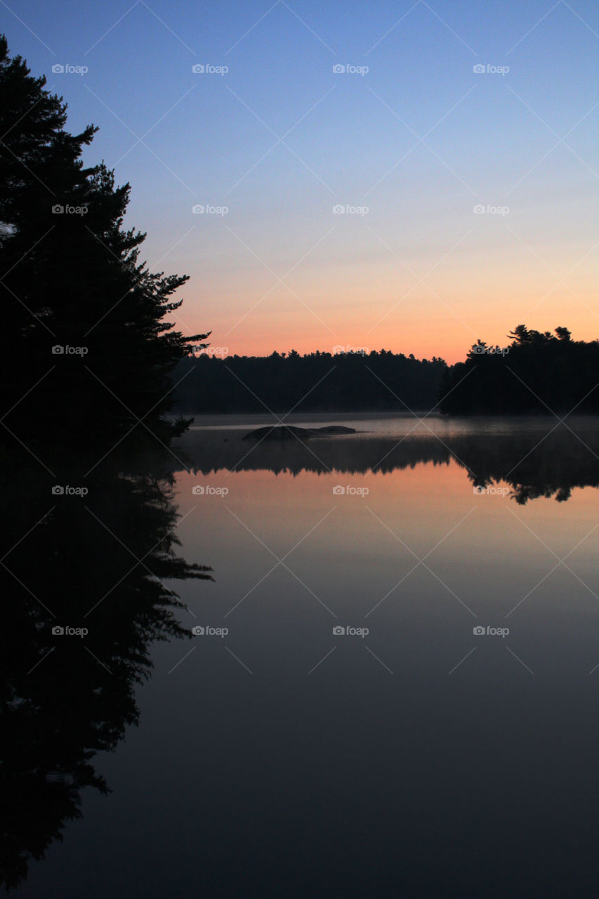 Sunrise on a lake