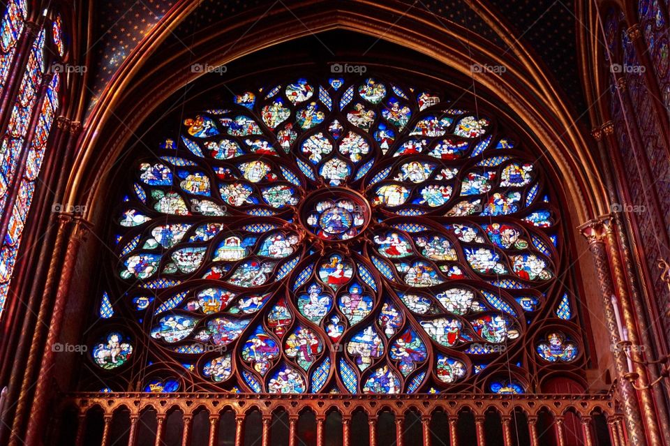 Sainte-Chapelle's rose window, Paris