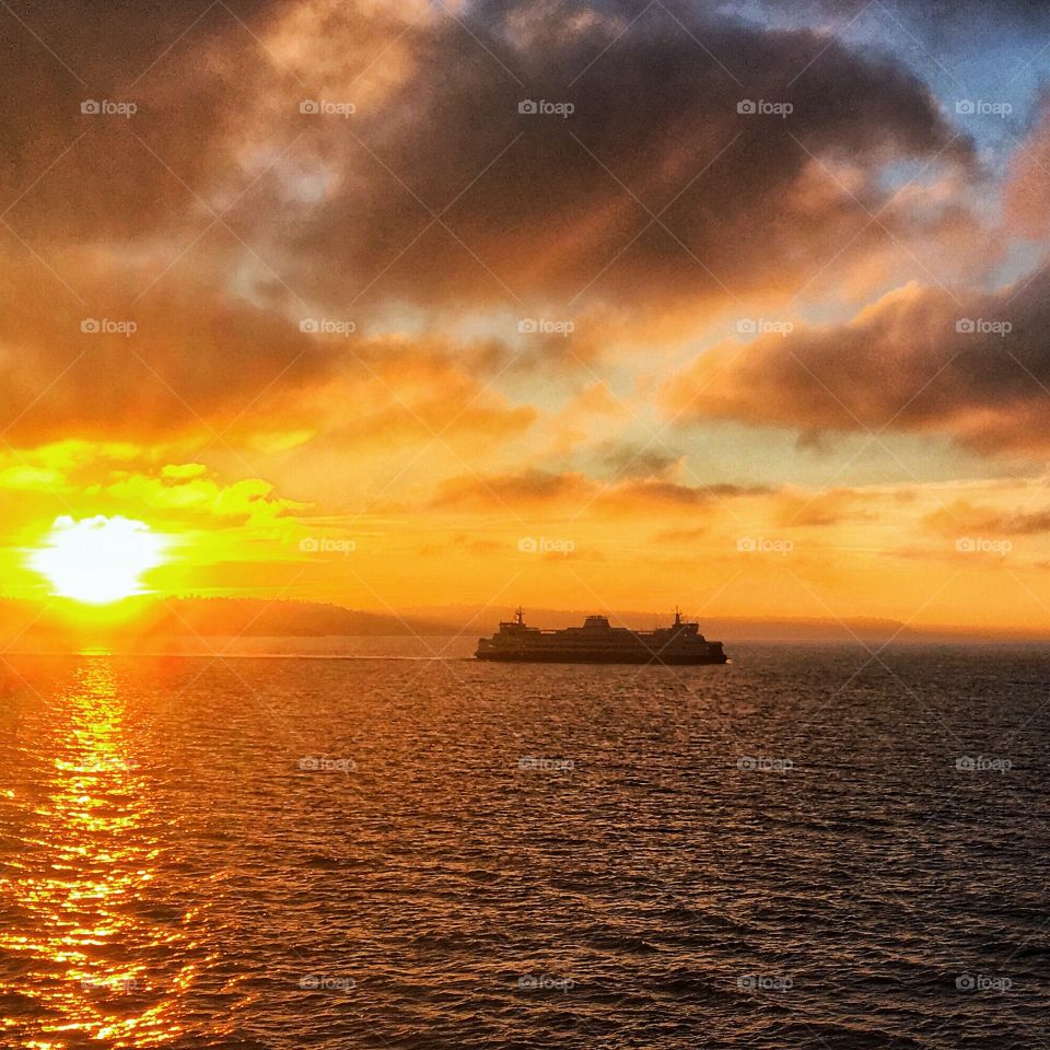 Sunrise Ferry on Puget Sound