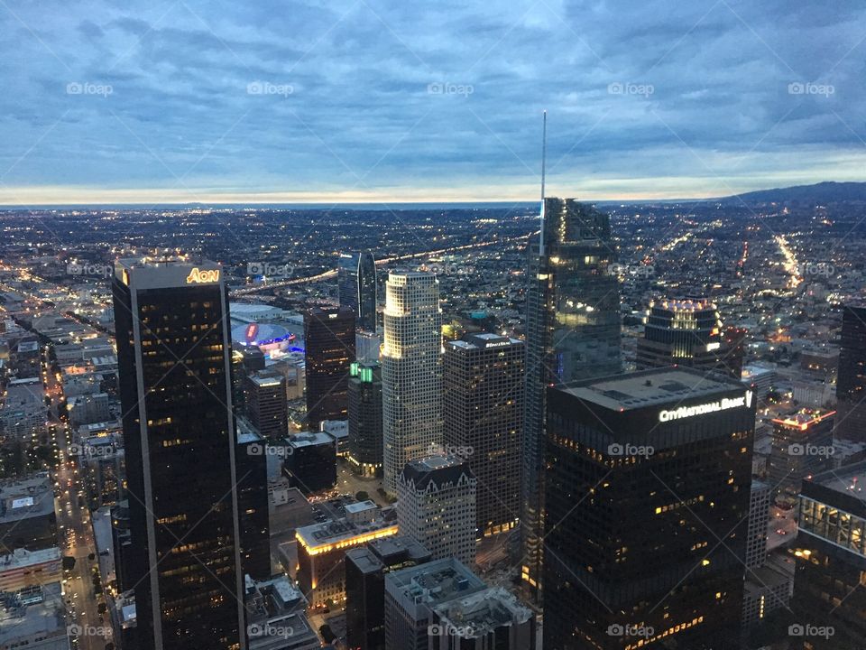 Los Angeles Skyline Evening