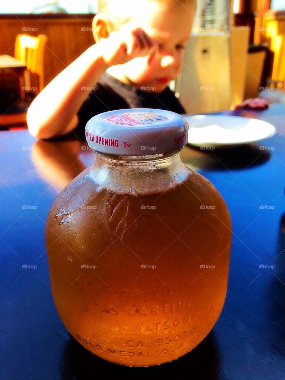 Apple juice jar 