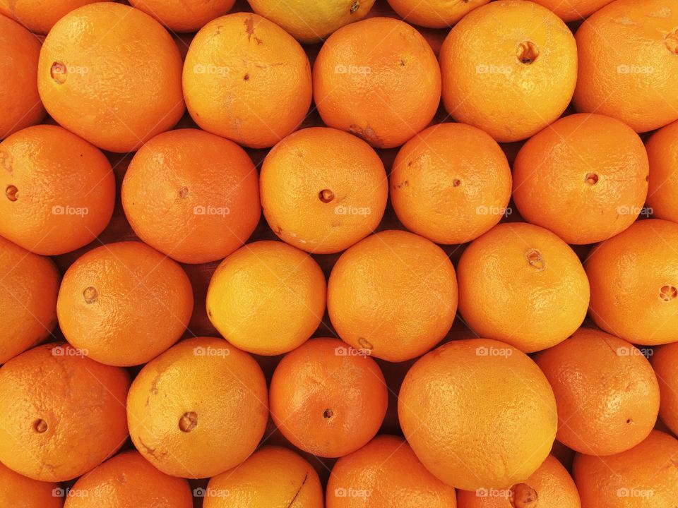 Full frame shot of orange fruit