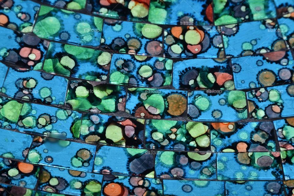 Beautiful bright artistic creative abstract circular shapes