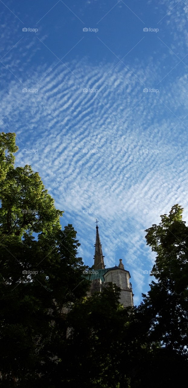 cloudy sky in Chartres
