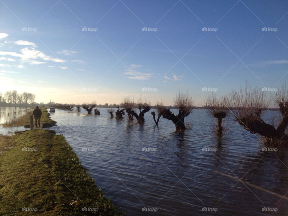 road wash flood cambridgeshire by bobdavis