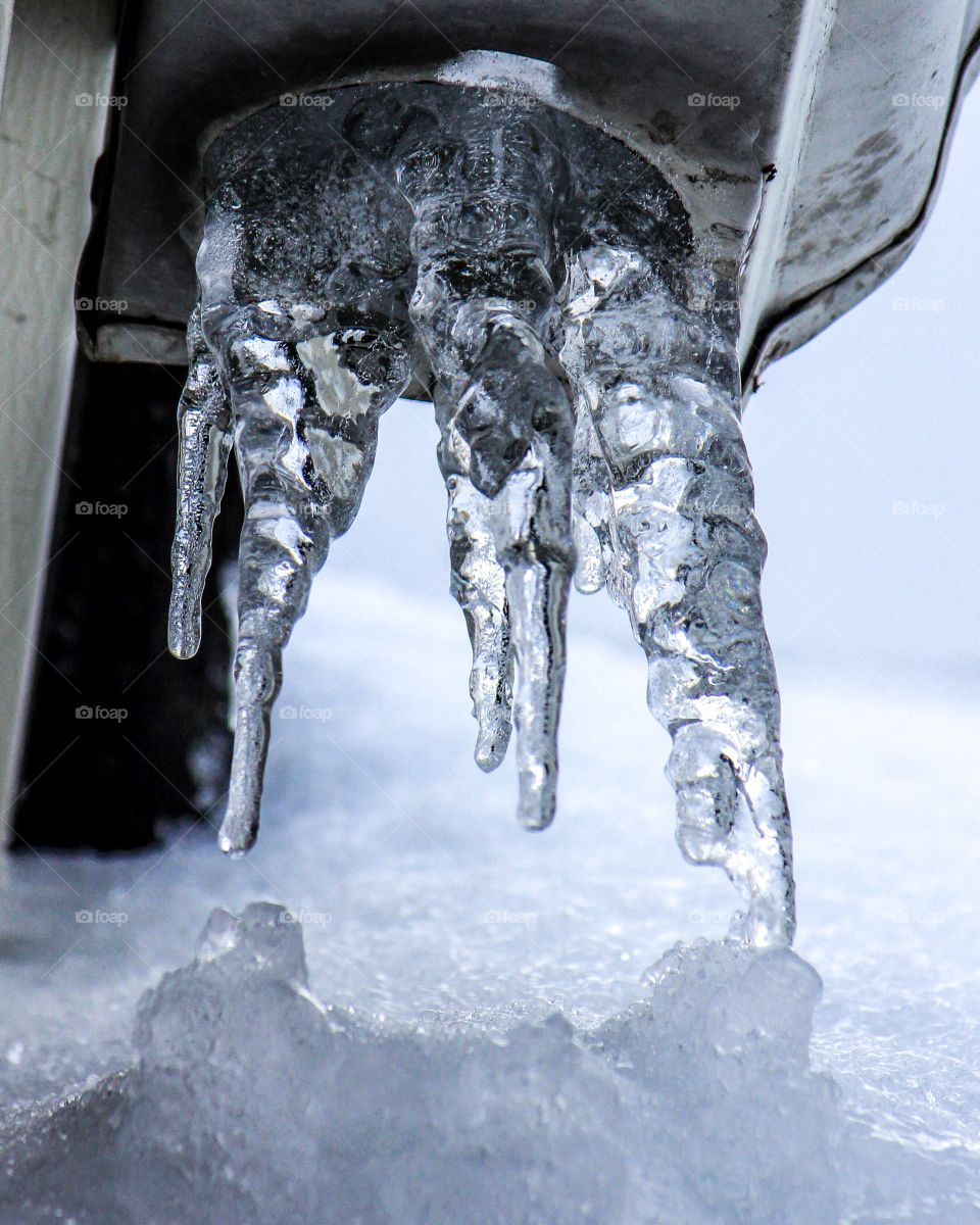 Frozen Downspout