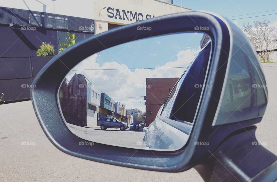 car reflection