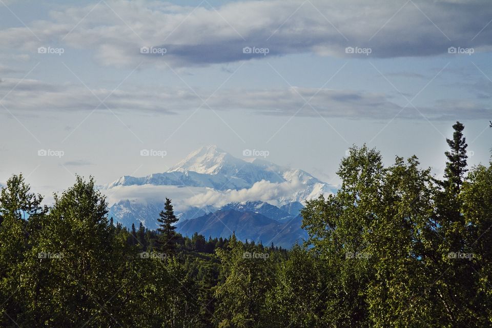 Mount McKinley viewed from a distance 