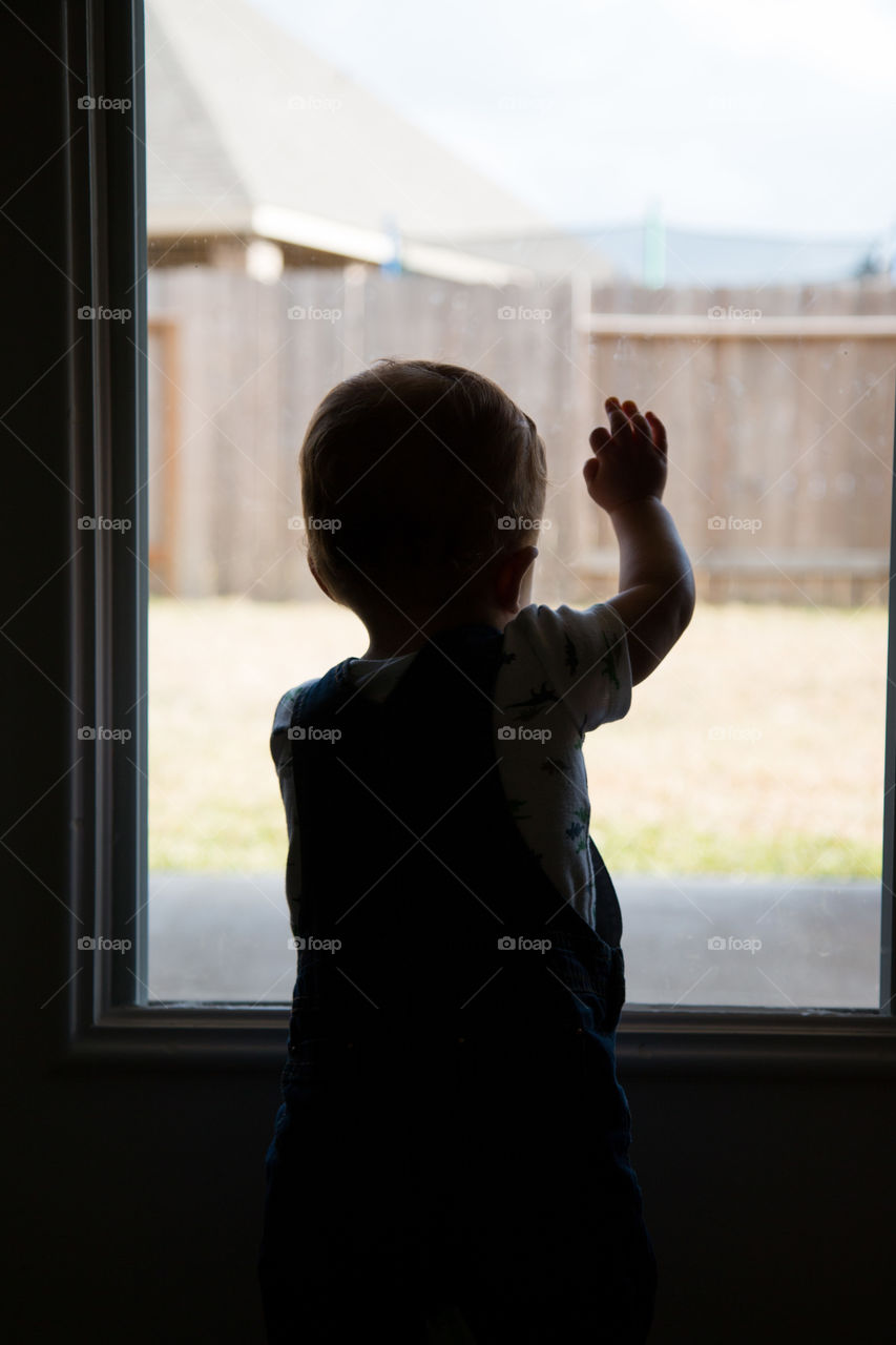 Baby at the window 