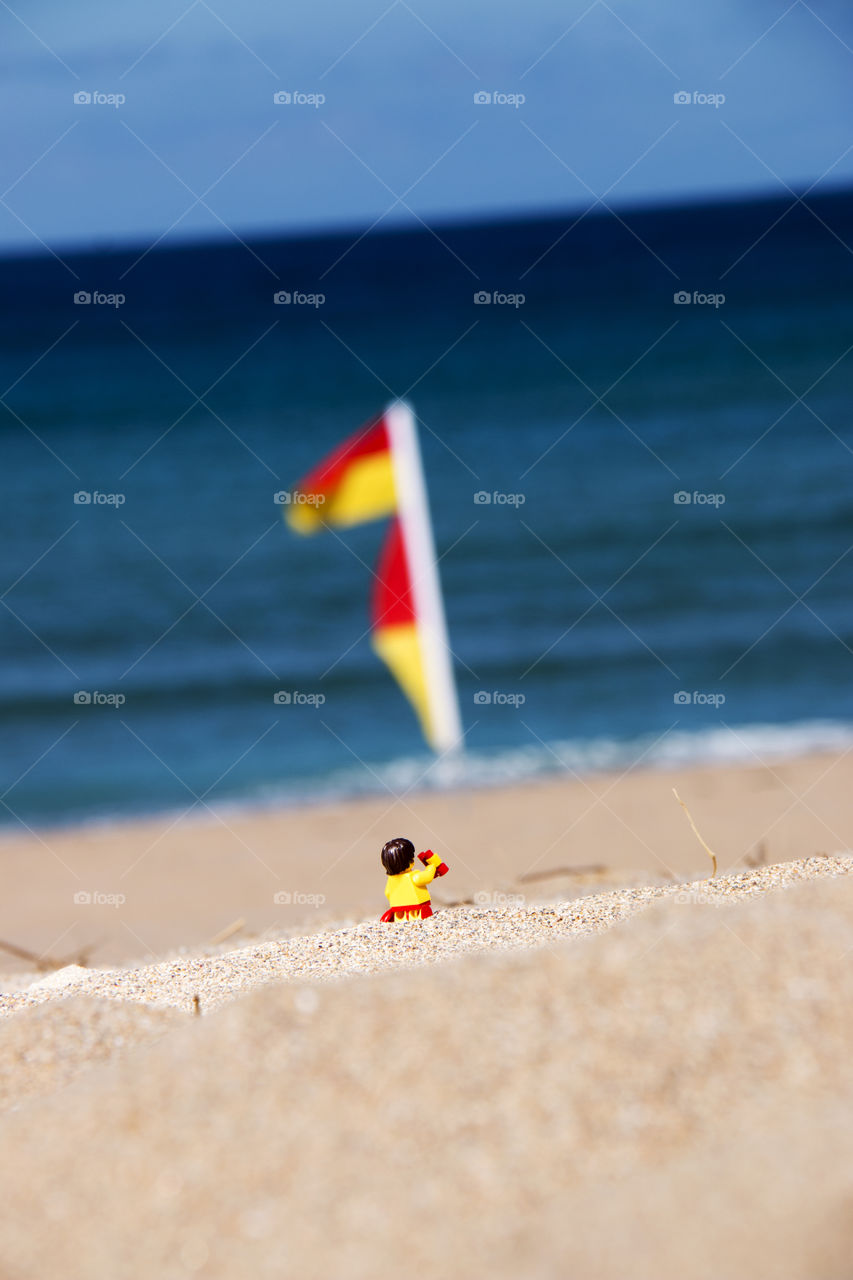 Mini Hoff . Keeping beaches safe in Cornwall 