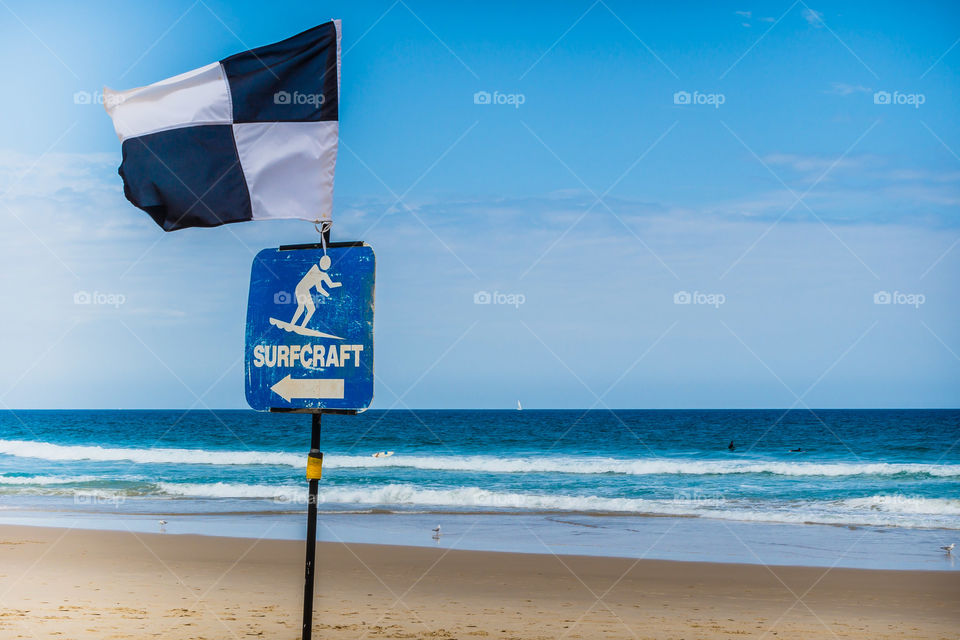 Surfcradt beach flag