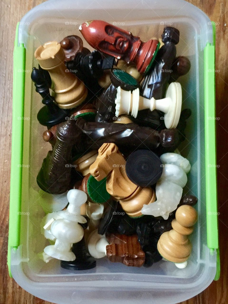 Associated chess pieces 