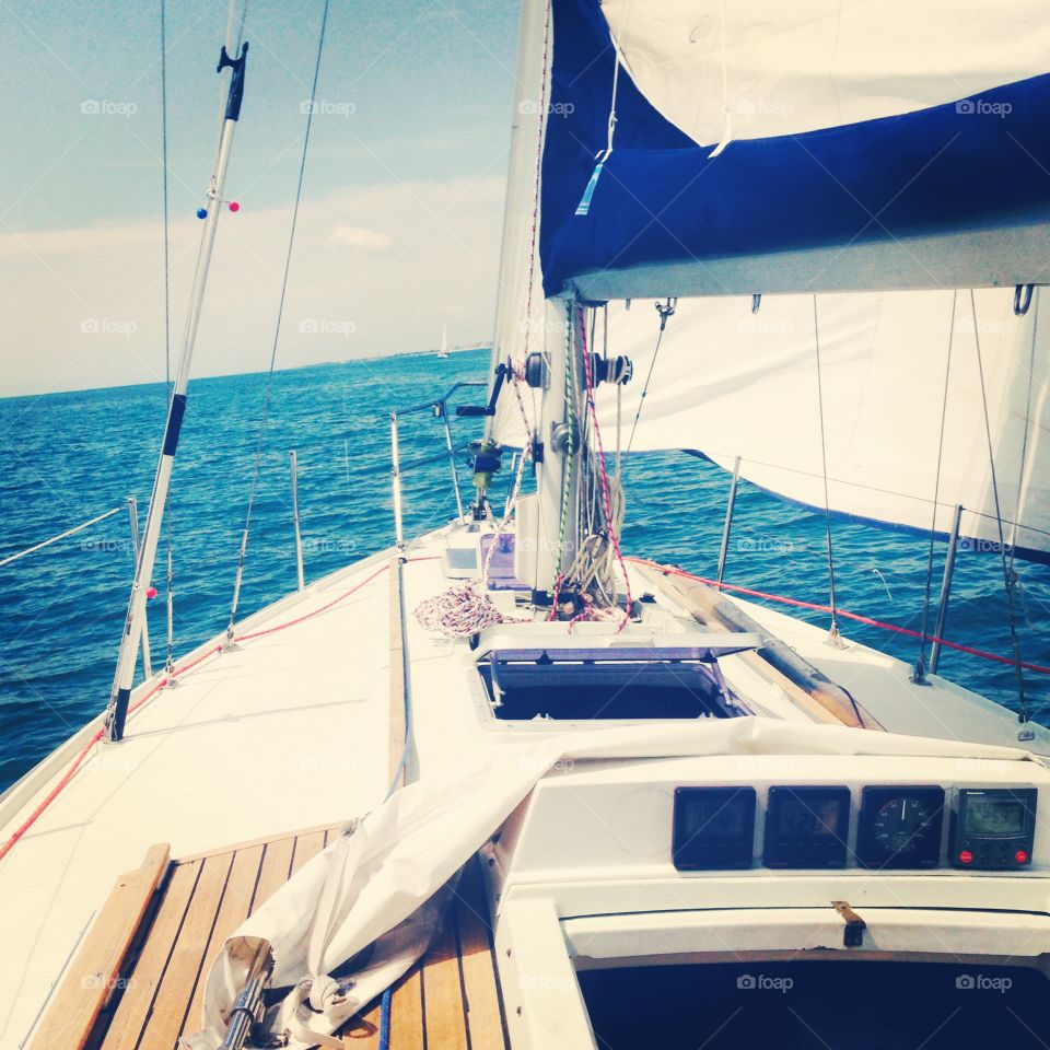Sailing in the Mediterranean . Adriatic coast 
