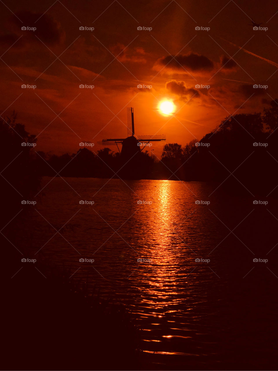 Sunset in Amsterdam 
