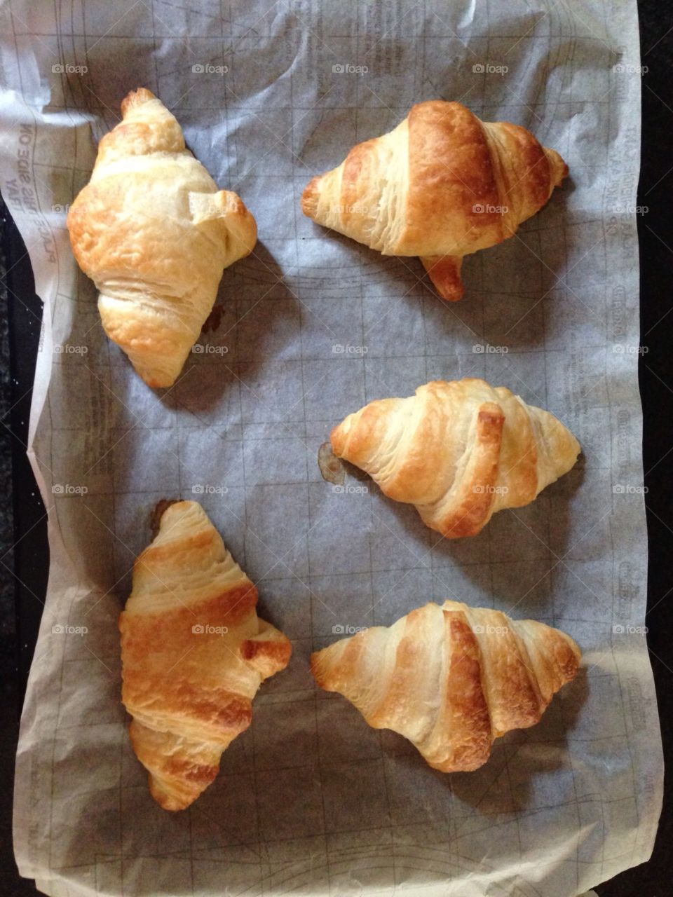 Home baked croissants 