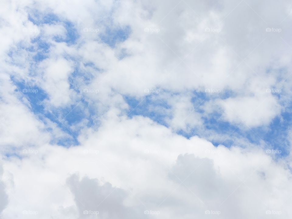 blue sky with white clouds