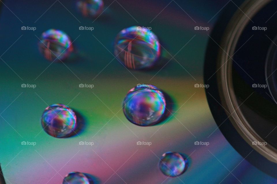 droplets on CD