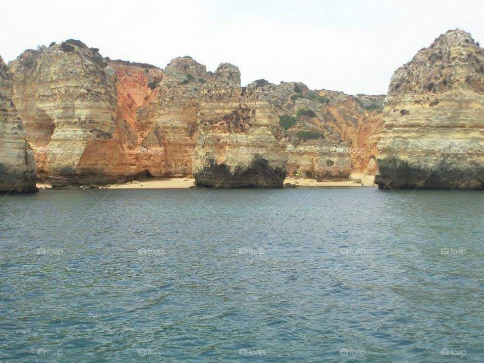 Beautiful rocks near the sea