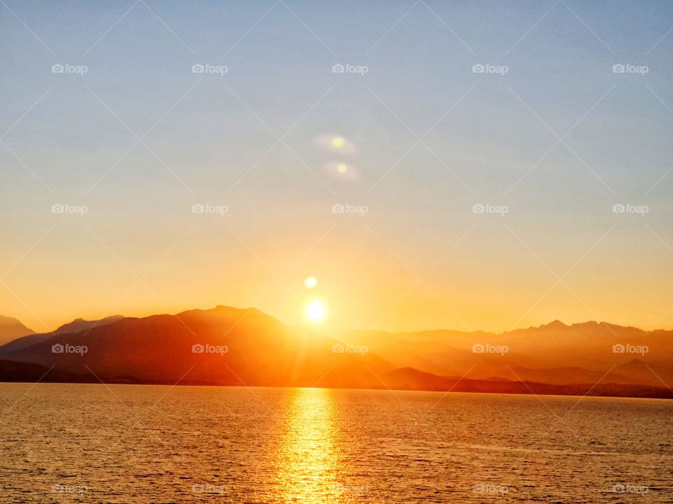 sunrise in corsica