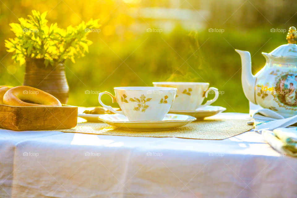 Tea time in the garden