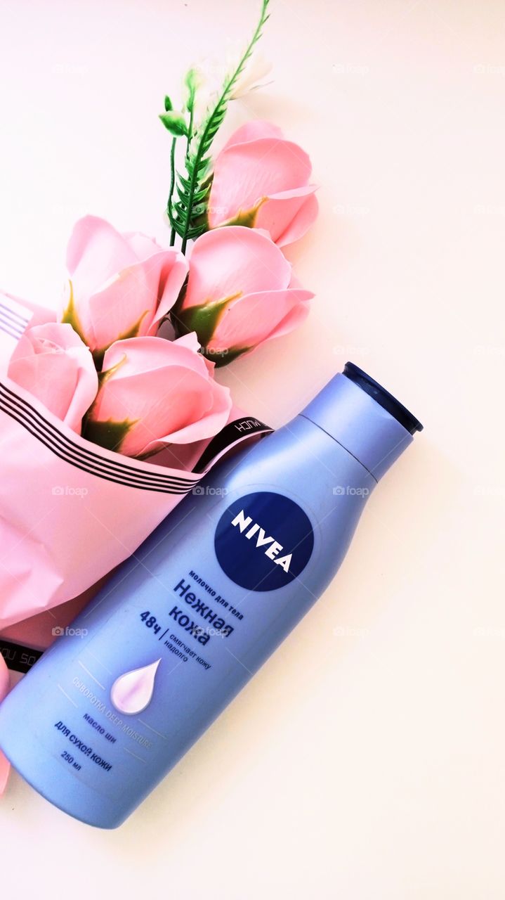 Nivea and roses
