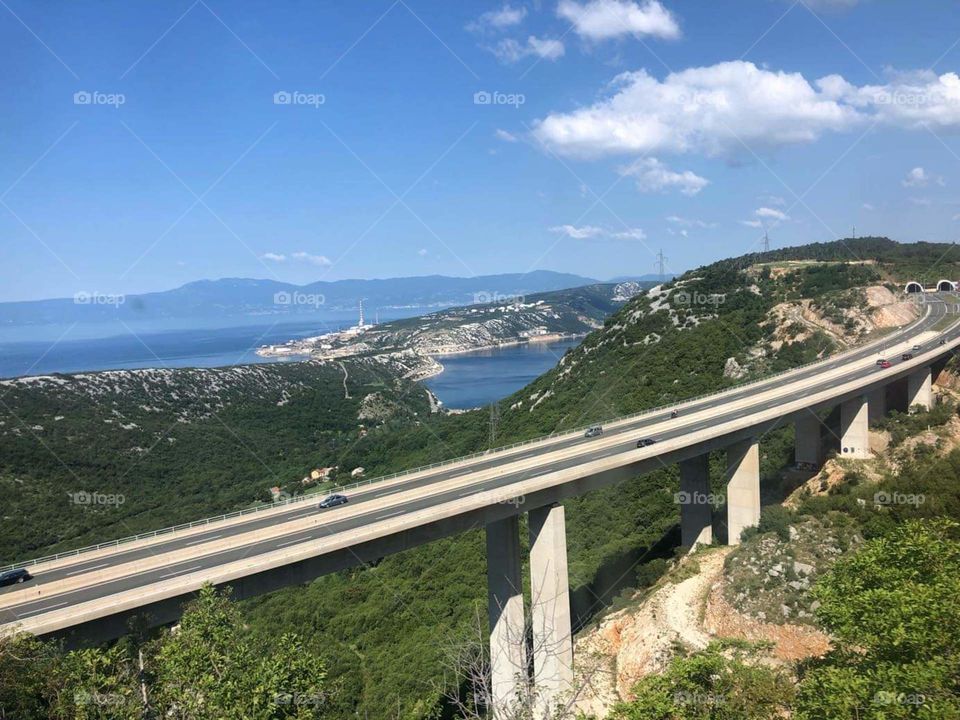 Croatia sea bridge