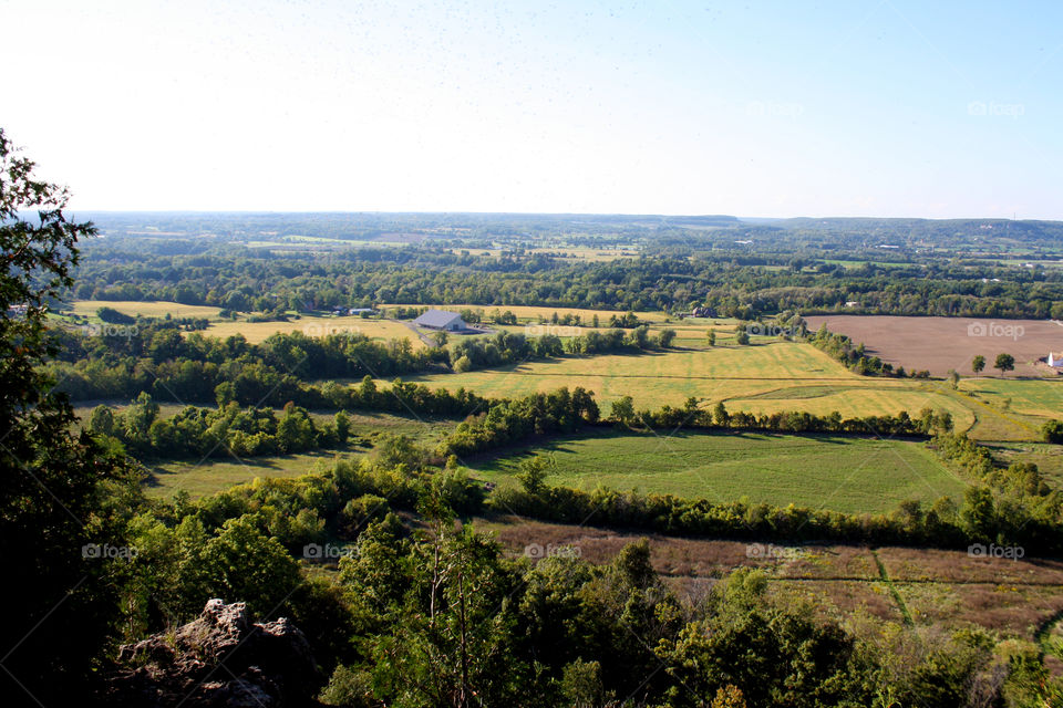 View to a countryside