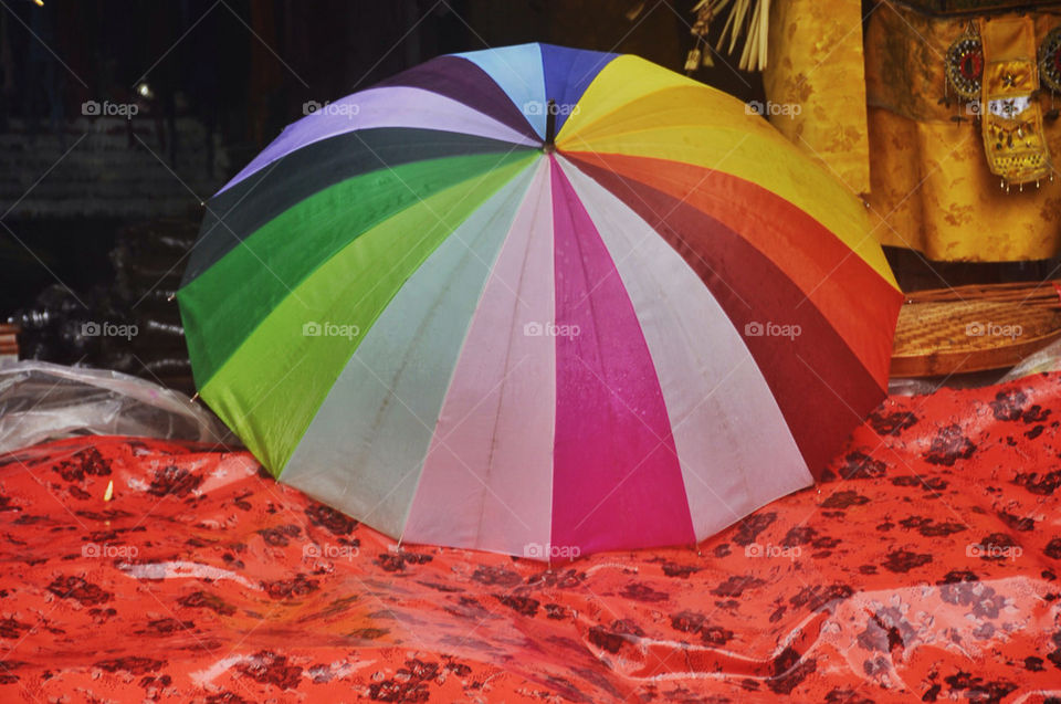 Rainbow umbrella