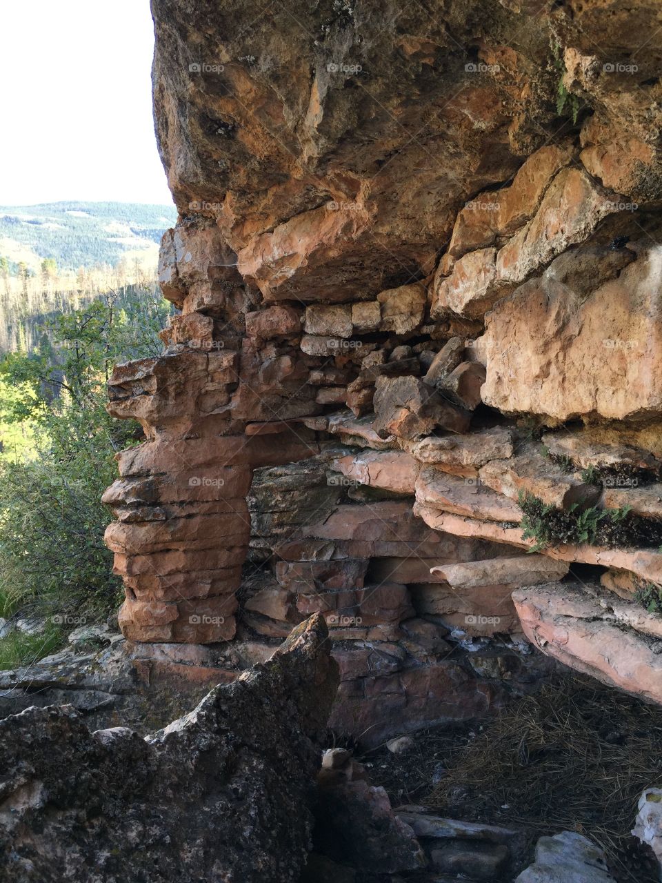 Nature Made Rock Formation. An unusual rock formation on Casper Mountain in Casper, Wyoming