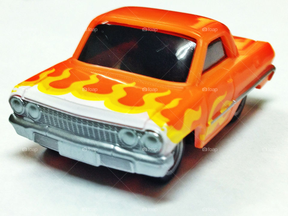 car white model orange by hugo