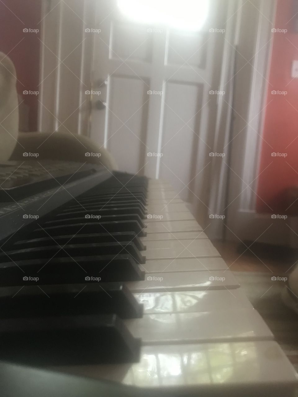 Piano at odd angle