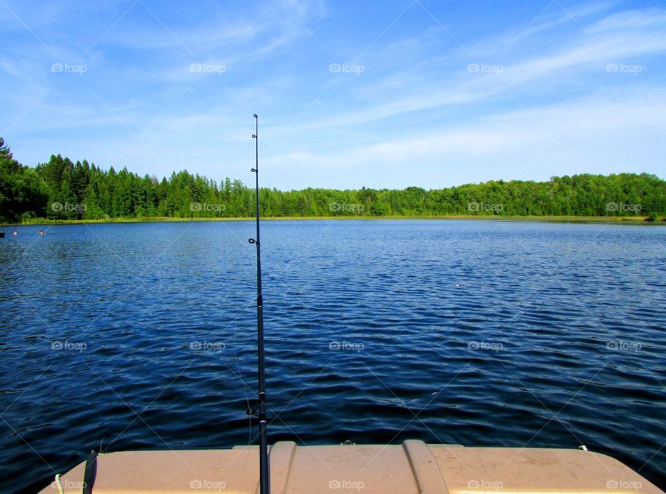 Close-up of fishing rod