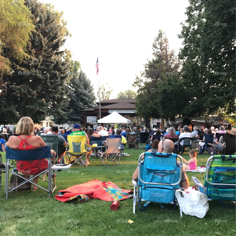 Summer outdoor concert