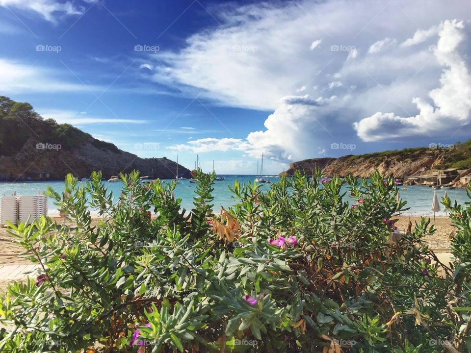 Cala Vadella, stunning tranquil bay in Ibiza