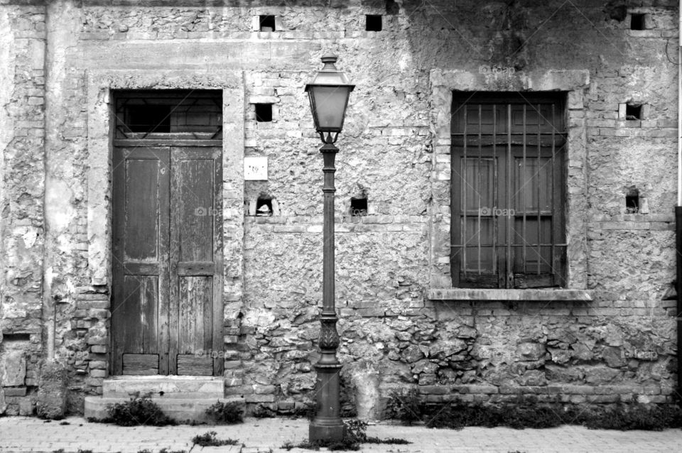 Abandoned house in Italy . Derelict home in Cetraro, Southern Italy, a lot of the buildings in the town are neglected or empty but still beautiful