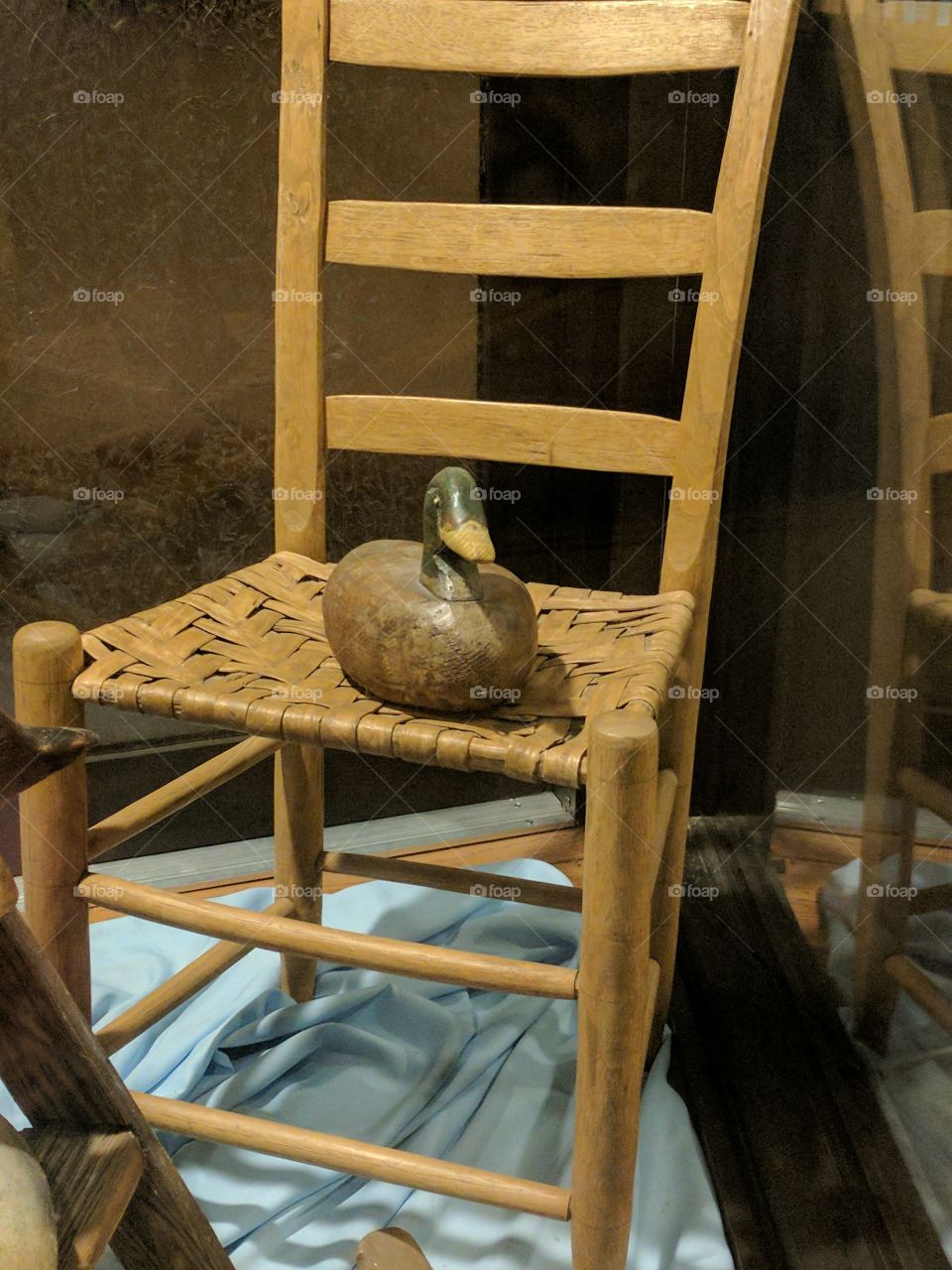 Duck in chair