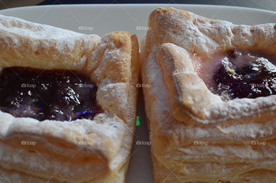 Close-up of puff pastry