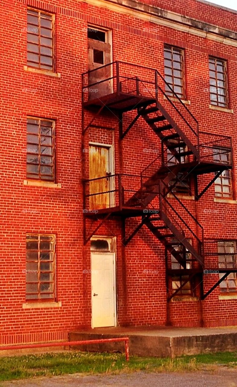 Rustic staircase