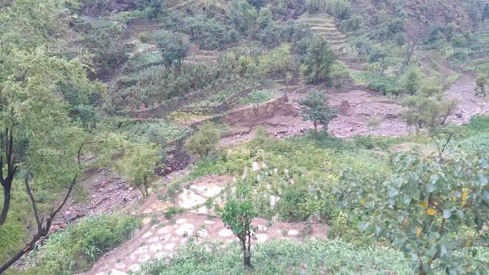 Glory be to God, the magnificent and picturesque view and the natural green trees are a view that is nothing more wonderful than it