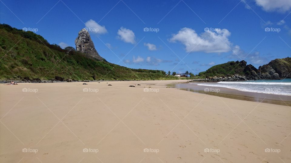Fernando de Noronha island cleaning beach 