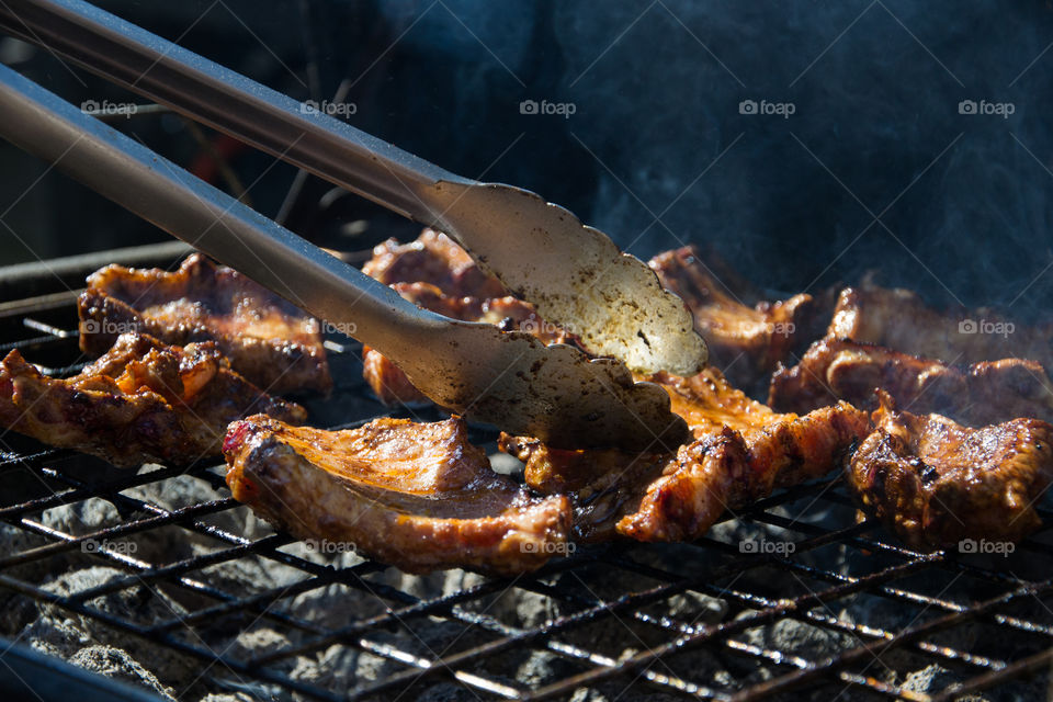 Summer with barbecue pork.