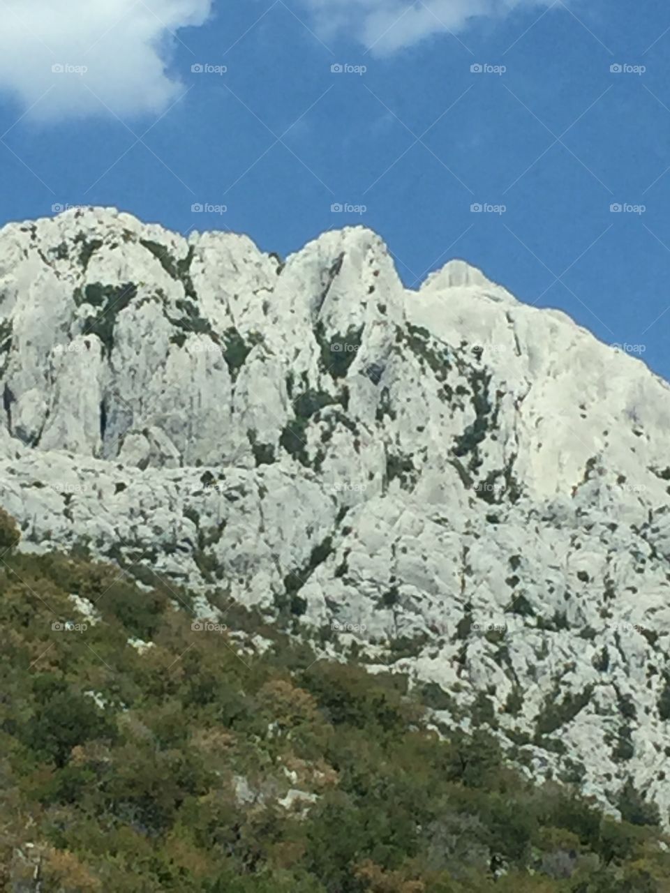 Mountain, rocks 
